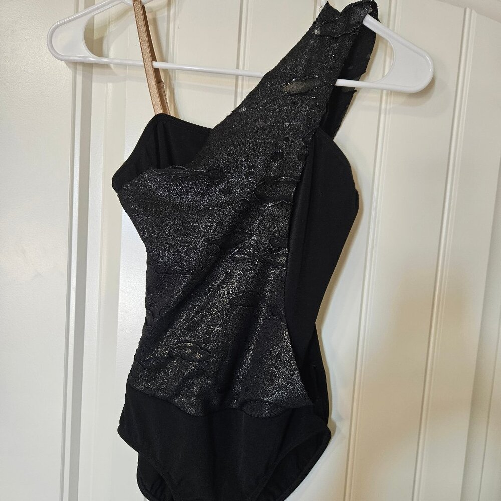 Unique black leo and matching skirt